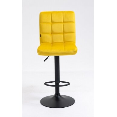 Профессиональный стул для визажистов HR7009W, желтый велюр 1