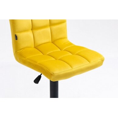 Профессиональный стул для визажистов HR7009W, желтый велюр 2