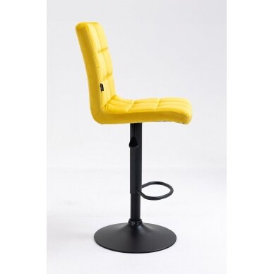 Профессиональный стул для визажистов HR7009W, желтый велюр 3