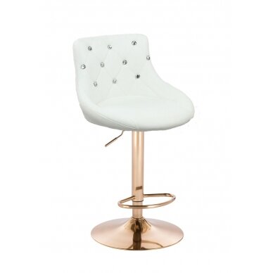 Professional chair for makeup specialists HC931W, white eco-leather Professional chair for makeup specialists HC931W, white eco-leather
