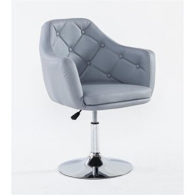 Beauty salons and beauticians stool HC831, gray eco-leather Beauty salons and beauticians stool HC831, gray eco-leather