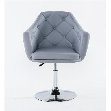 Beauty salons and beauticians stool HC831, gray eco-leather Beauty salons and beauticians stool HC831, gray eco-leather