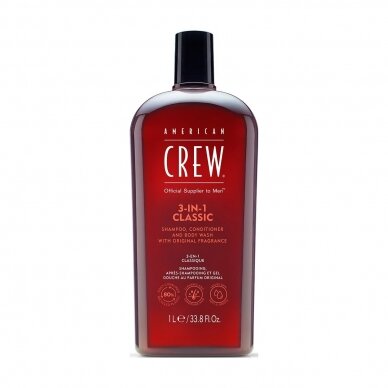 AMERICAN CREW 3-IN-1 šampūnas/kondicionierius/kūno prausiklis vyrams 2
