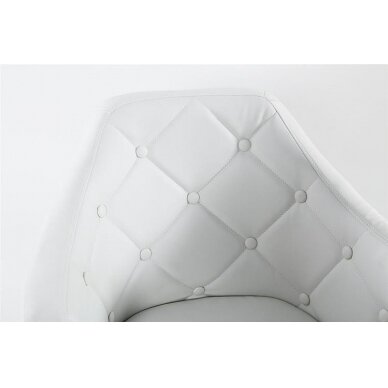 Beauty salons and beauticians stool HC831, white eco-leather 3