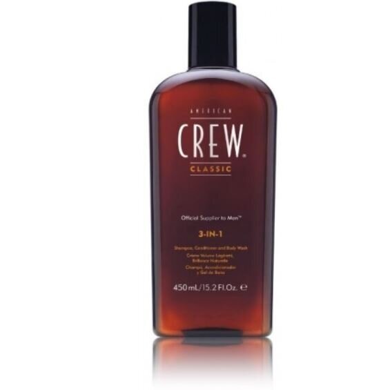 AMERICAN CREW 3-IN-1 šampūnas/kondicionierius/kūno prausiklis vyrams 4