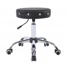 Professional masters chair for beauticians HC1102CK, black eco leather