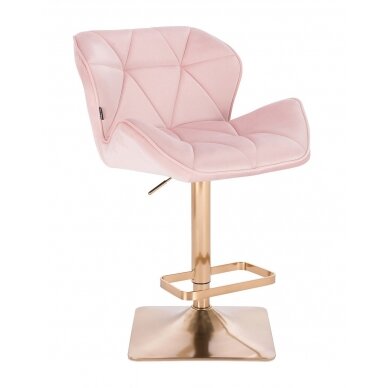 Профессиональное кресло для визажистов HR111KW, розовый пергамент