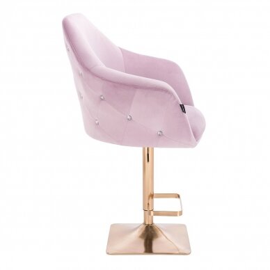 Professional make-up chair for beauty salons HR547KW, lilac vellum 2