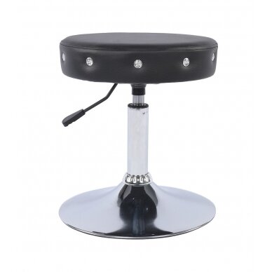 Professional beauty salons and beauticians stool HC1102CN, black eco leather