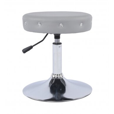 Professional beauty salons and beauticians stool HC1102CN, grey eco leather