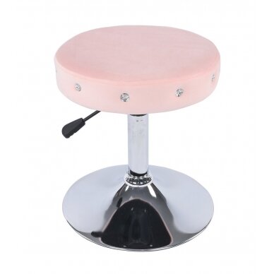 Professional beauty salons and beauticians stool HC1102CN, pink velor 3