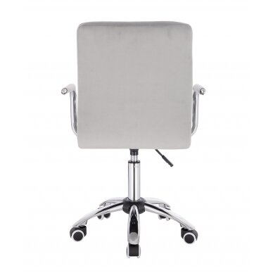 Professional beauty salons and beauticians stool HC1015KP, gray velor 3