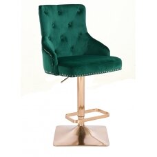 Профессиональное кресло для визажистов HR654KW, зеленый велюр