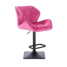 Profesionali makiažo kėdė grožio salonams HR111KW, rožinis aksomas