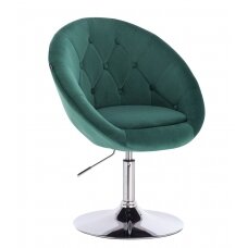 Beauty salons and beauticians stool HR8516N, green velor