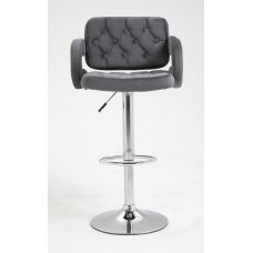 Профессиональное кресло для макияжа для салонов красоты HR8403W, велюр графитового цвета