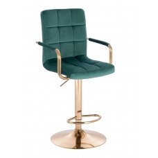 Профессиональное кресло для визажистов HC1015WP, зеленый велюр