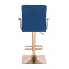 Профессиональное кресло для визажистов HC1015WP, синий велюр