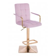 Профессиональное кресло для визажистов HC1015WP, сиреневый велюр