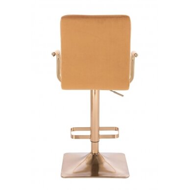 Профессиональное кресло для визажистов HC1015WP, коричневый велюр 3