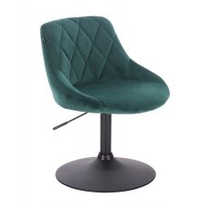 Professional beauty salons and beauticians stool HR1054N, green velor