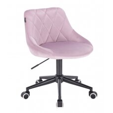 Professional beauty salons and beauticians stool HR1054K, pink velor