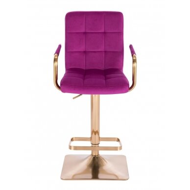 Профессиональное кресло для макияжа для салонов красоты HC1015WP, велюр цвета фуксии. 1