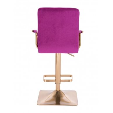 Профессиональное кресло для макияжа для салонов красоты HC1015WP, велюр цвета фуксии. 2