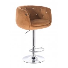 Профессиональное кресло для макияжа для салонов красоты HR333CW, коричневый велюр