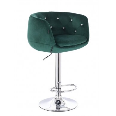 Профессиональное кресло для макияжа для салонов красоты HR333CW, зеленый велюр