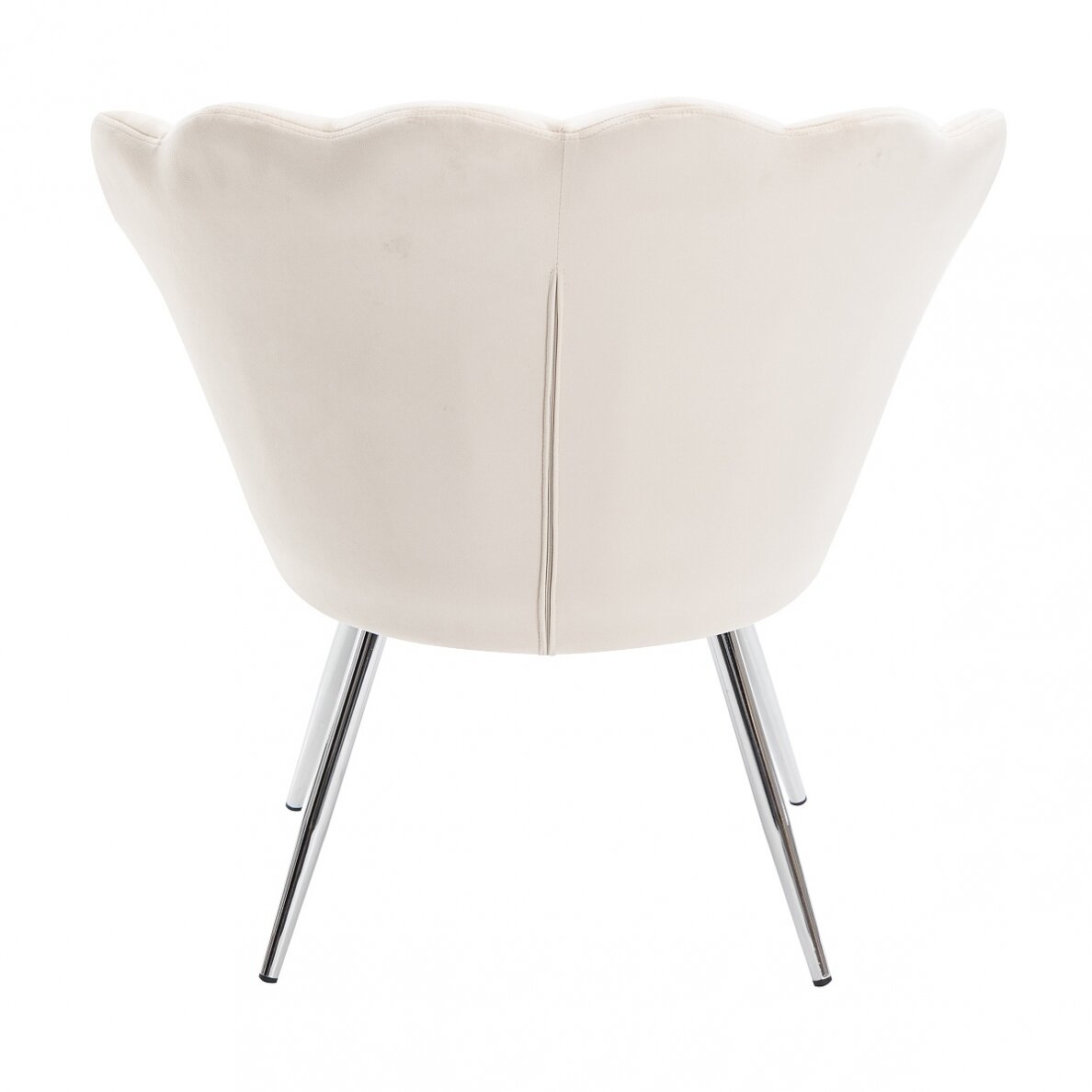 Beauty salon waiting chair FREY2025, cream-colored velor 4 Beauty salon waiting chair FREY2025, cream-colored velor 4