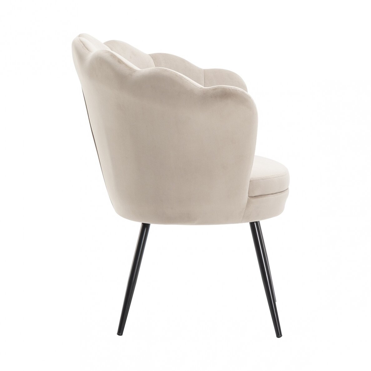 Beauty salon waiting chair FREY2025, latte color velor 2 Beauty salon waiting chair FREY2025, latte color velor 2