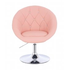 Кресло для салона красоты со стабильным основанием HC8516CN, розовая органическая кожа