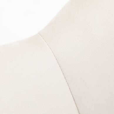 Beauty salon waiting chair FREY2025, cream-colored velor 10