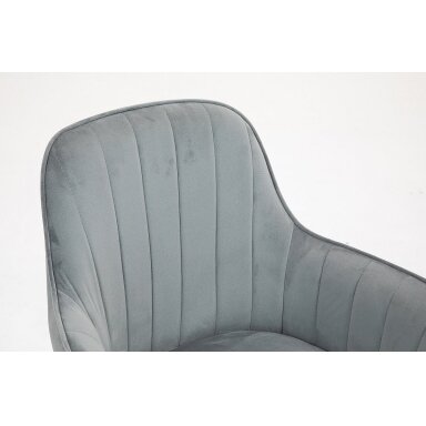 Beauty salon chair with stable base HR2022CROSS, gray valour Beauty salon chair with stable base HR2022CROSS, gray valour