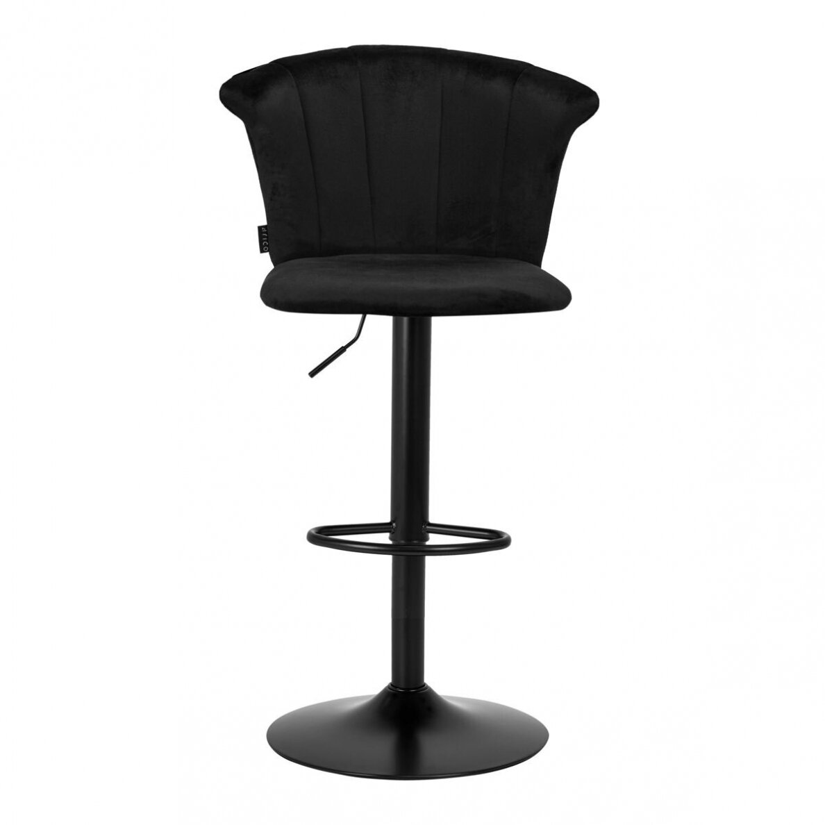 4Rico professional makeup chair for beauty salons QS-B801, black velvet 2 4Rico professional makeup chair for beauty salons QS-B801, black velvet 2