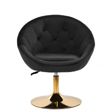 4Rico beauty salon chair with stable base QS-BL12B, black velvet