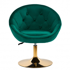4Rico beauty salon chair with stable base QS-BL12B, green velvet
