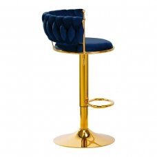 4Rico professional makeup chair for beauty salons QS-B313a, blue velvet