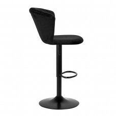 4Rico profesionali makiažo kėdė grožio salonams QS-B801, juodas aksomitas