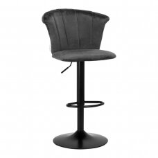4Rico professional makeup chair for beauty salons QS-B801, gray velvet