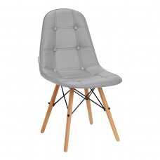 4Rico Скандинавское кресло для офиса и зала ожидания Rico QS-185, цвет серый