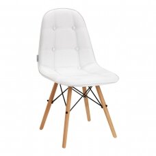 4Rico Scandinavian office and waiting room chair QS-185, white color