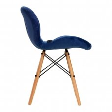 4Rico скандинавское кресло для офиса и зала ожидания QS-185, синий аксомит