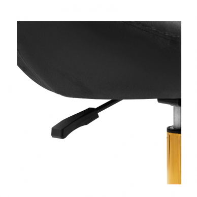 4Rico grožio salono kėdė stabiliu pagrindu QS-BL12B, juodas aksomas 7