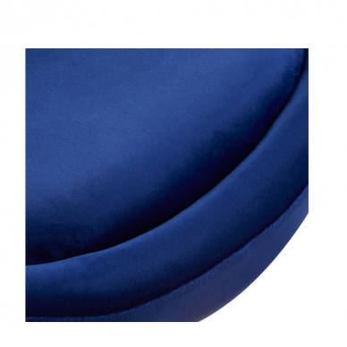 4Rico grožio salono kėdė stabiliu pagrindu QS-BL12B, mėlynas aksomas 4