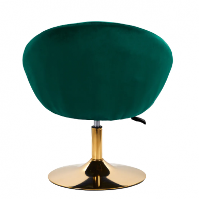 4Rico beauty salon chair with stable base QS-BL12B, green velvet 3