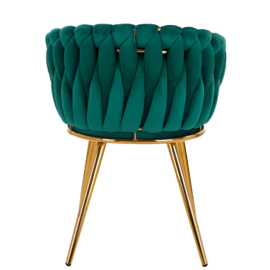 4Rico beauty salon waiting chair QS-GW06G, green velvet (EXPOSURE ITEM) 3 4Rico beauty salon waiting chair QS-GW06G, green velvet (EXPOSURE ITEM) 3