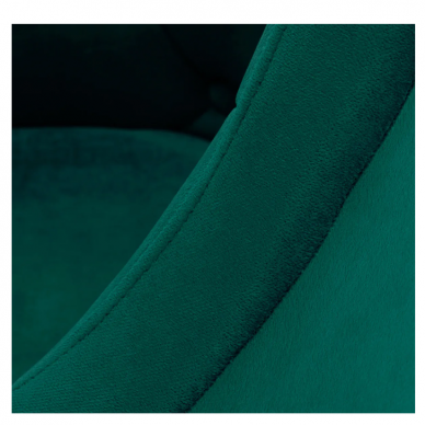 4Rico grožio salono kėdė stabiliu pagrindu QS-BL14G, žalias aksomas 7