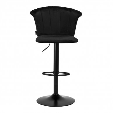 4Rico profesionali makiažo kėdė grožio salonams QS-B801, juodas aksomitas 2